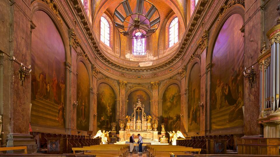 Notre-Dame of Dalbade Church showing interior views, heritage elements and a church or cathedral