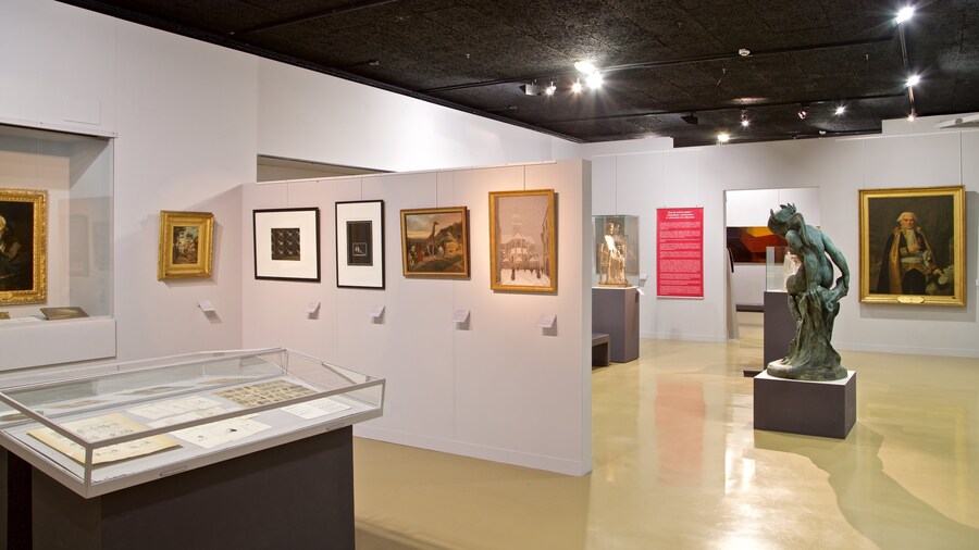 Museum of Fine Arts showing interior views and art