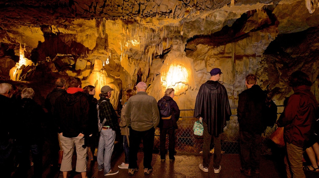 Grutas de Bétharram que inclui cavernas assim como um pequeno grupo de pessoas