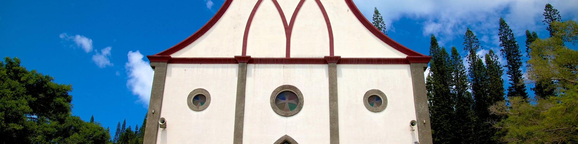 Isle of Pines which includes a church or cathedral