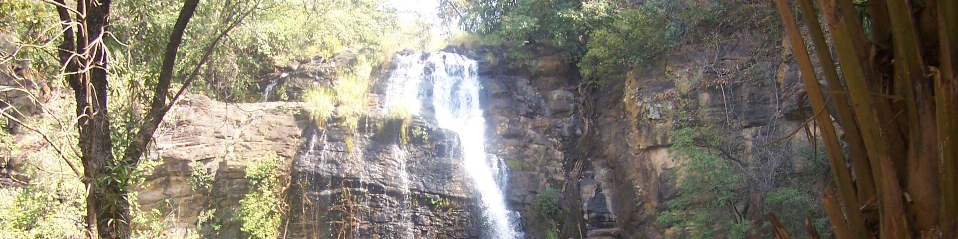 Abomey featuring a waterfall