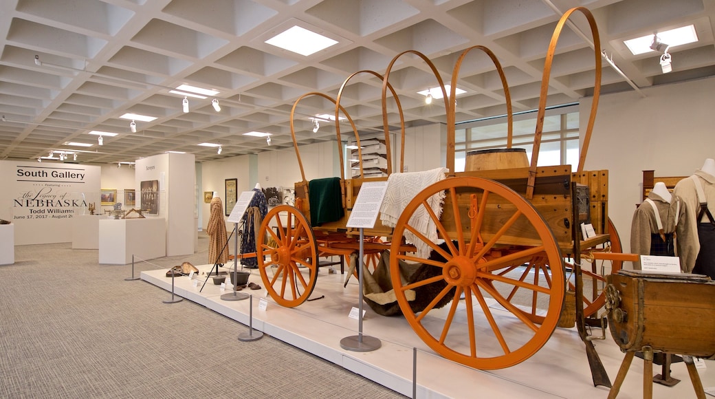 Stuhr Museum of the Prairie Pioneer featuring heritage elements and interior views