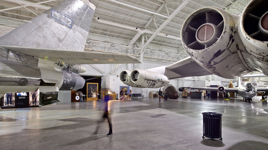 Strategic Air Command and Aerospace Museum showing aircraft and interior views