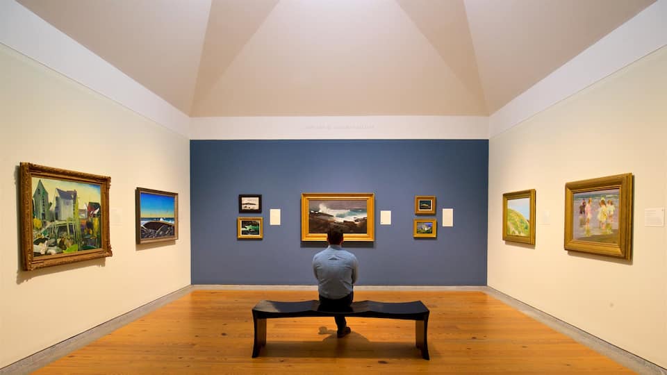 Portland Museum of Art which includes art and interior views as well as an individual male