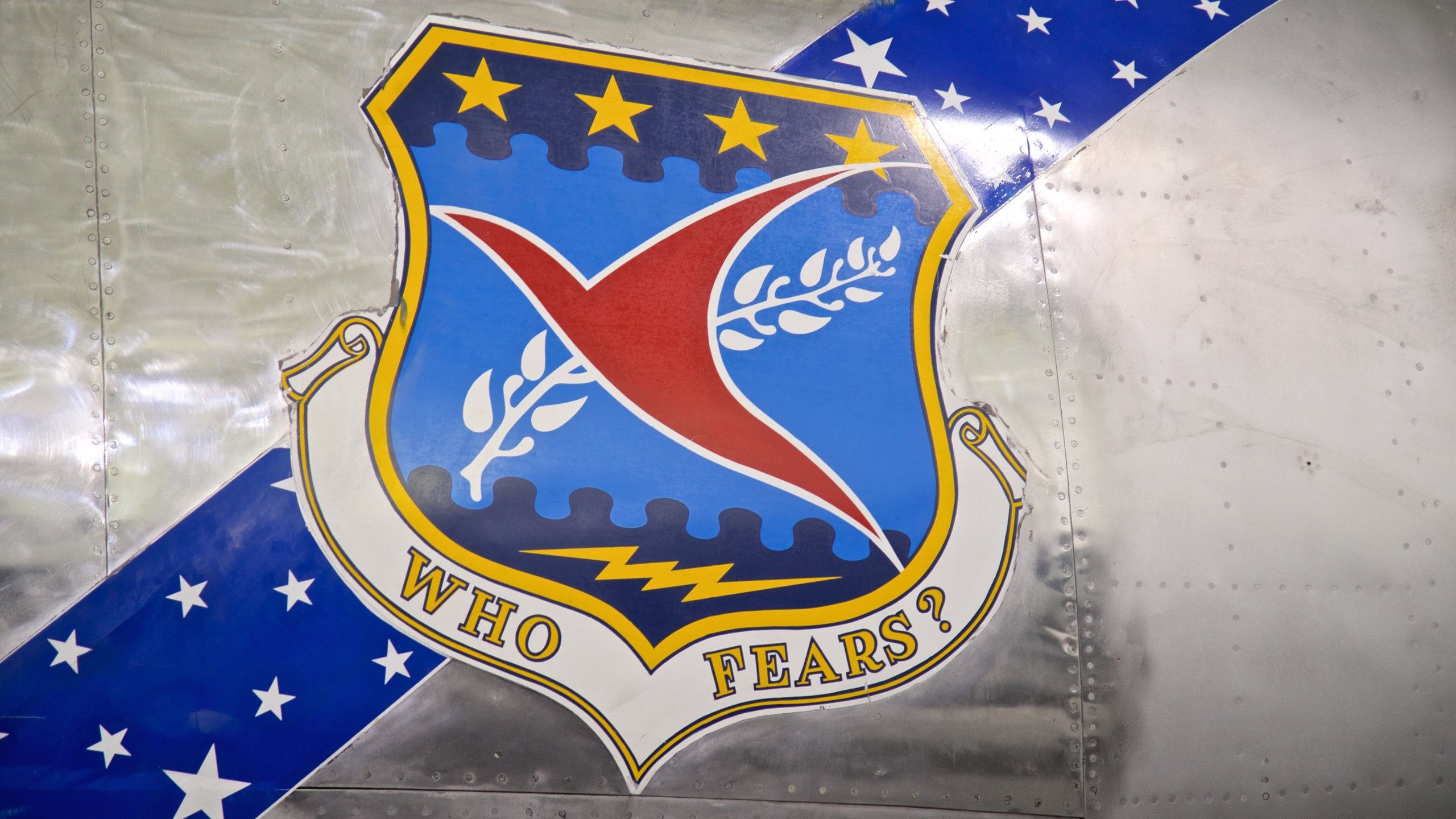 Strategic Air Command and Aerospace Museum som inkluderer skilt