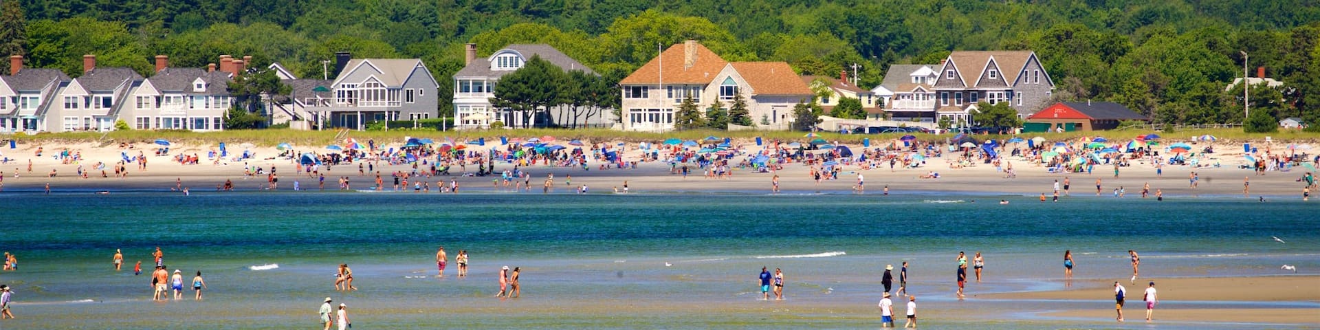 Scarborough featuring a coastal town and general coastal views as well as a large group of people