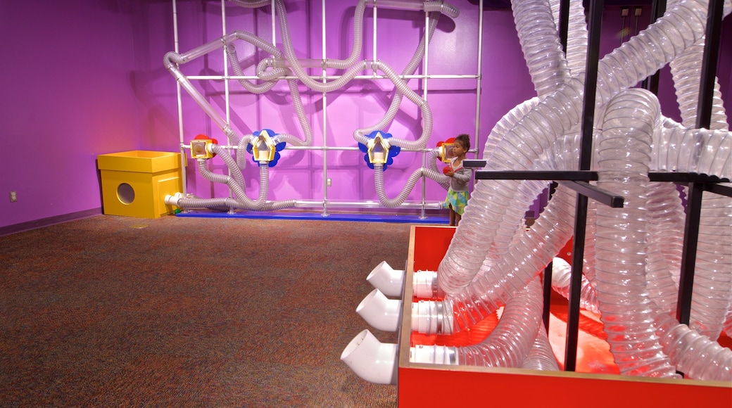 Omaha Children\'s Museum showing interior views as well as an individual child