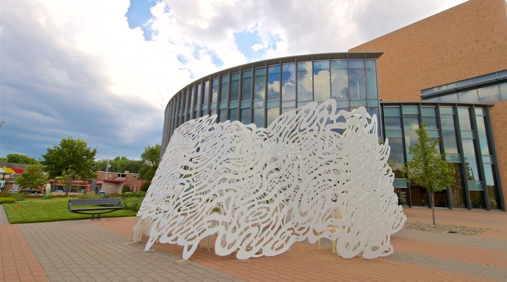 International Quilt Study Center showing outdoor art