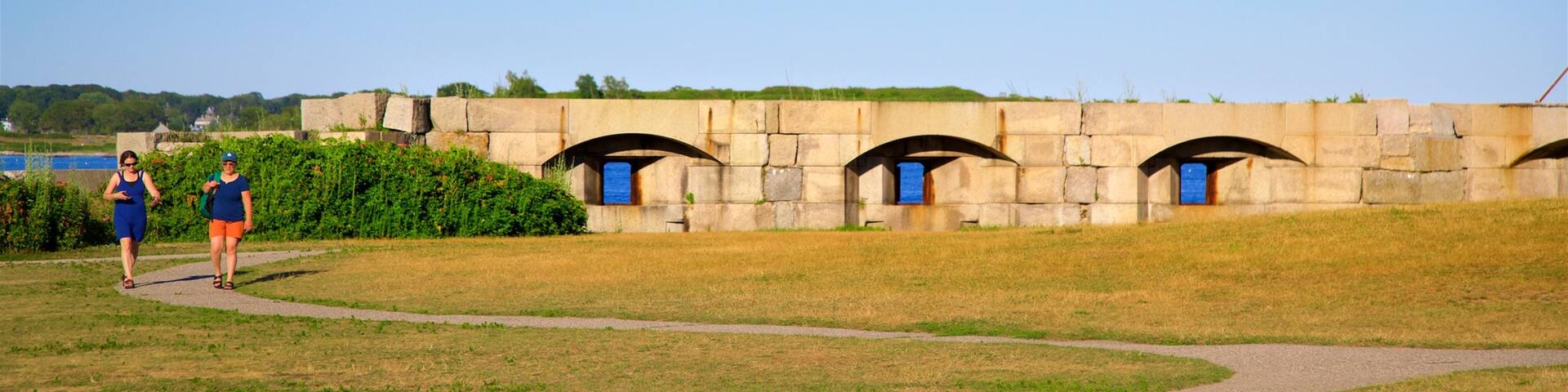 Fort Preble which includes hiking or walking and a park as well as a couple