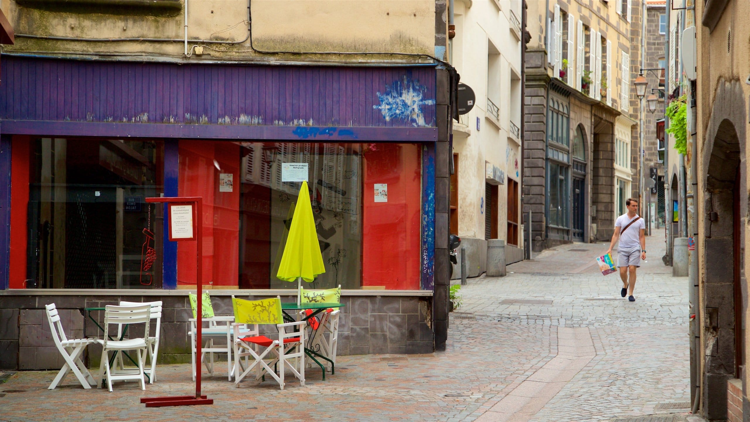 Clermont-Ferrand which includes street scenes as well as an individual male