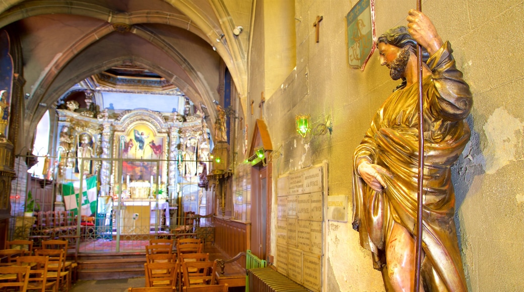 Chapel of St-Aurelien caratteristiche di vista interna, religiosità e statua o scultura