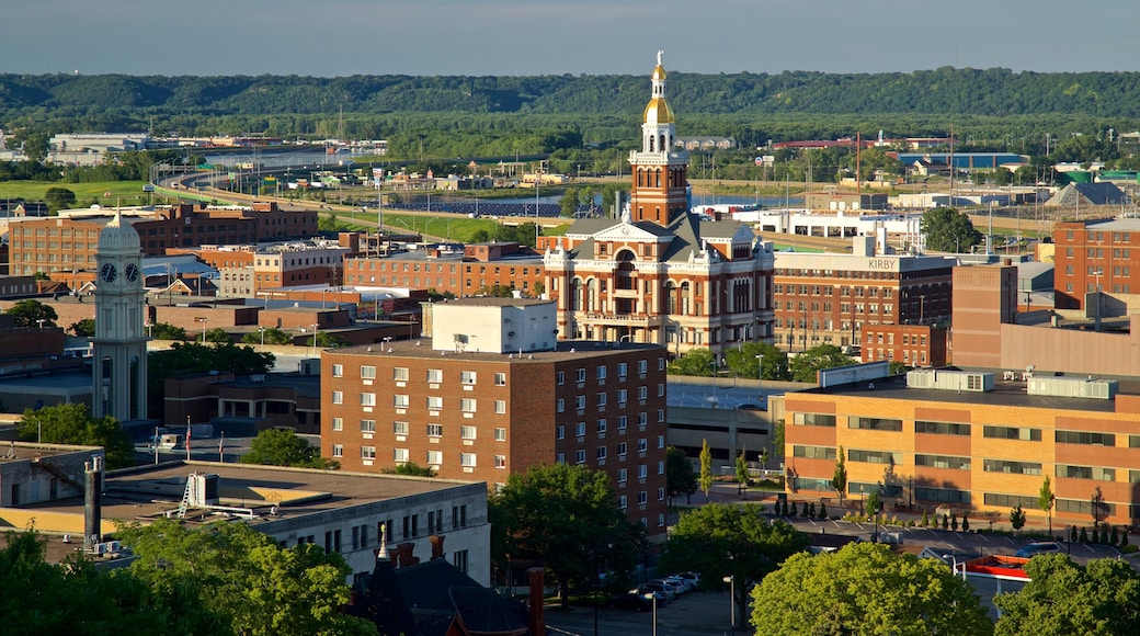 Fourth Street Elevator featuring landscape views and a small town or village