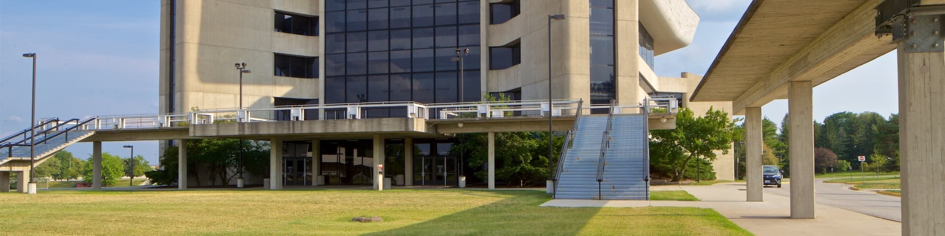 Iowa State University which includes modern architecture