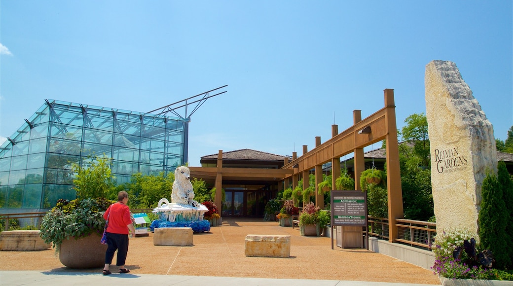 Reiman Gardens featuring a garden as well as an individual female