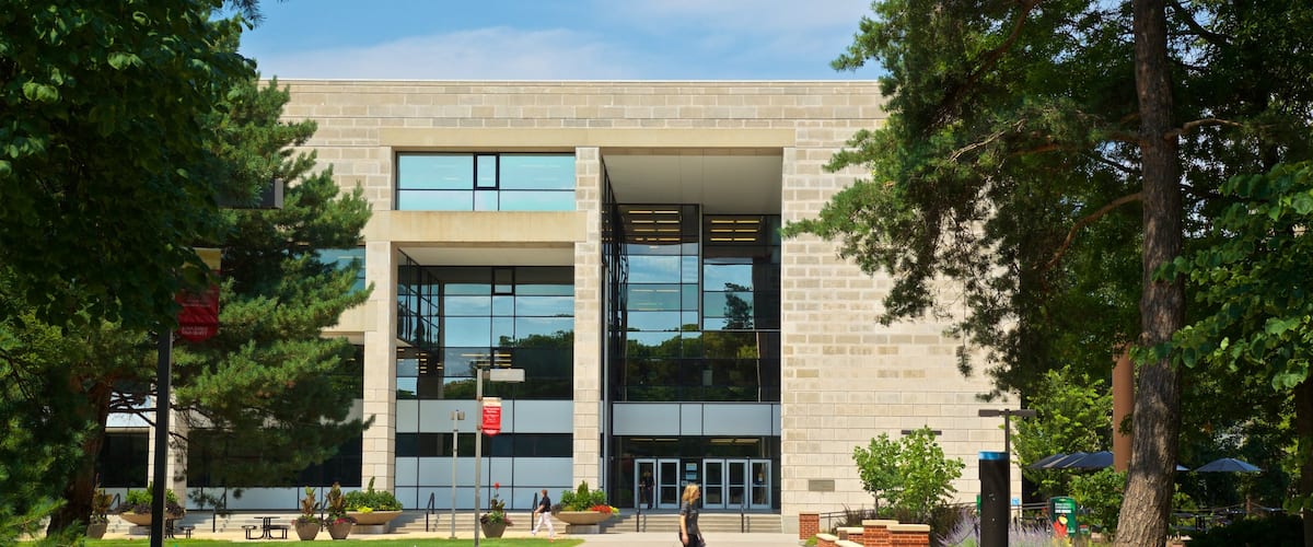 Iowa State University featuring a park and modern architecture