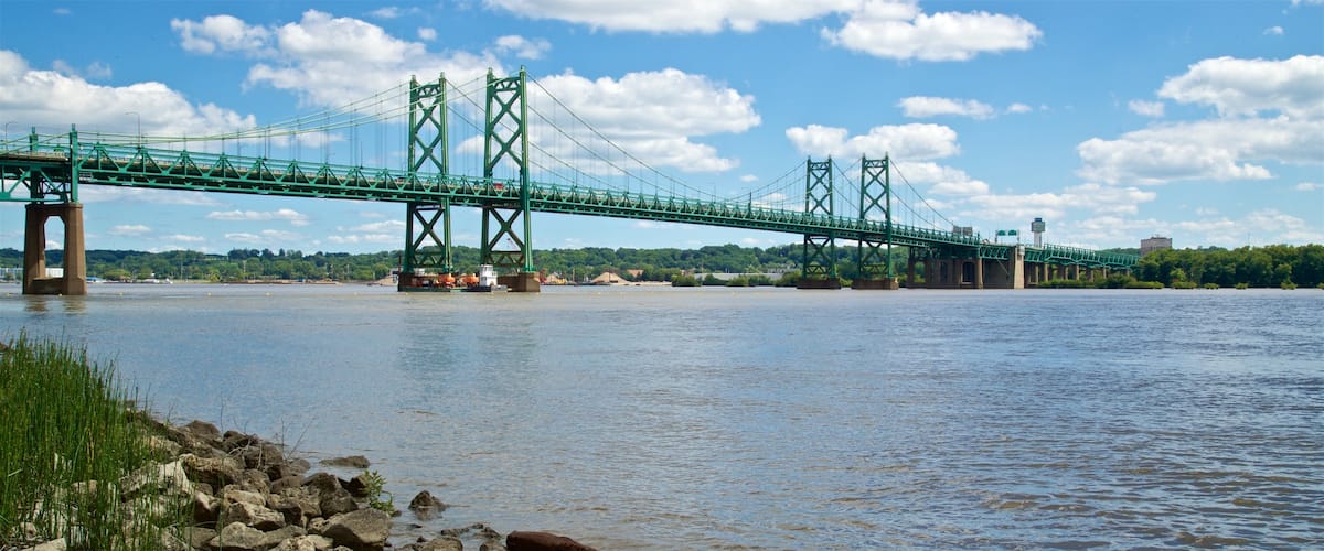 Bettendorf which includes a bridge and a river or creek