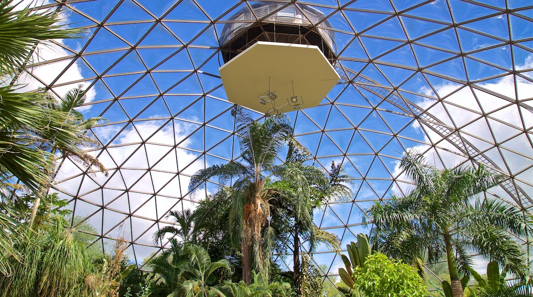 Des Moines Botanical Center which includes interior views and a garden