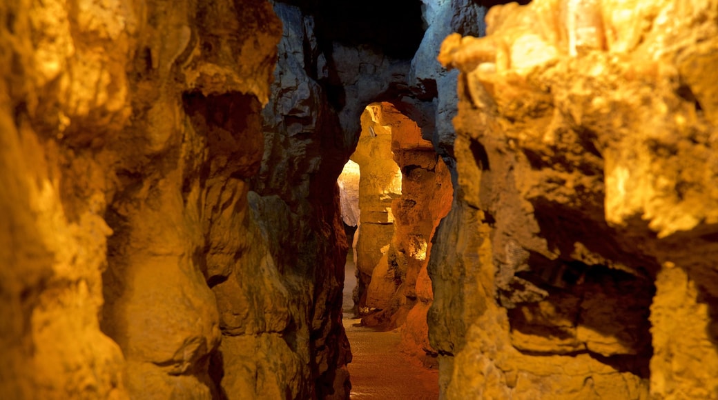 Crystal Lake Cave som inkluderar grottor