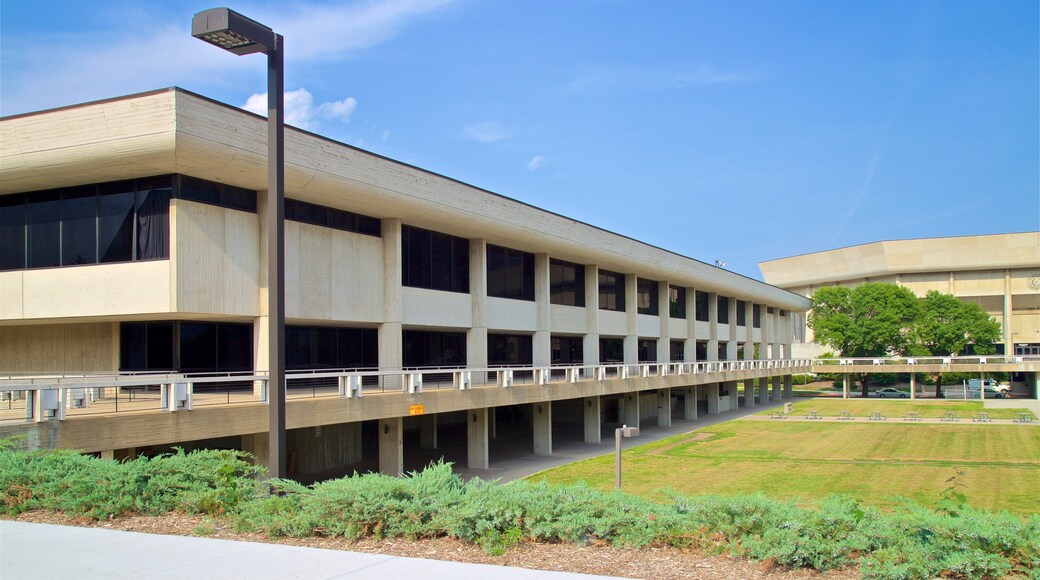 Brunnier Art Museum showing a park