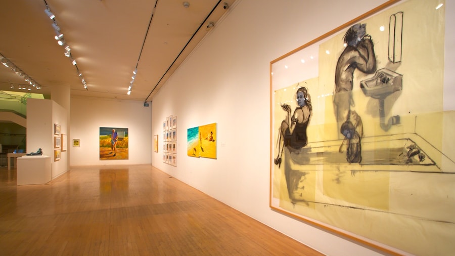 San Jose Museum of Art which includes art and interior views