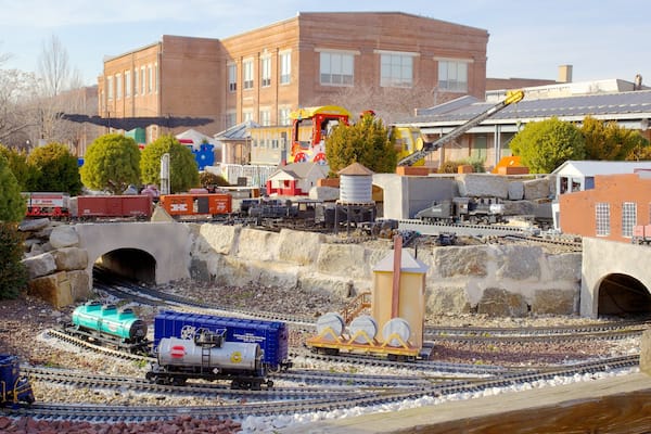 B&O Railroad Museum mit einem Eisenbahnbetrieb