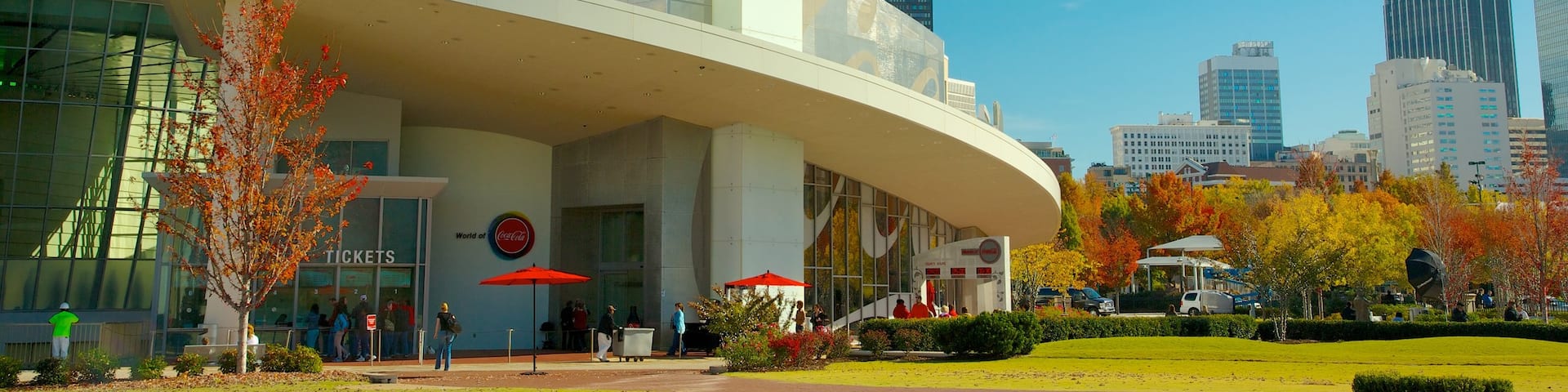 World of Coca Cola featuring a city, city views and skyline