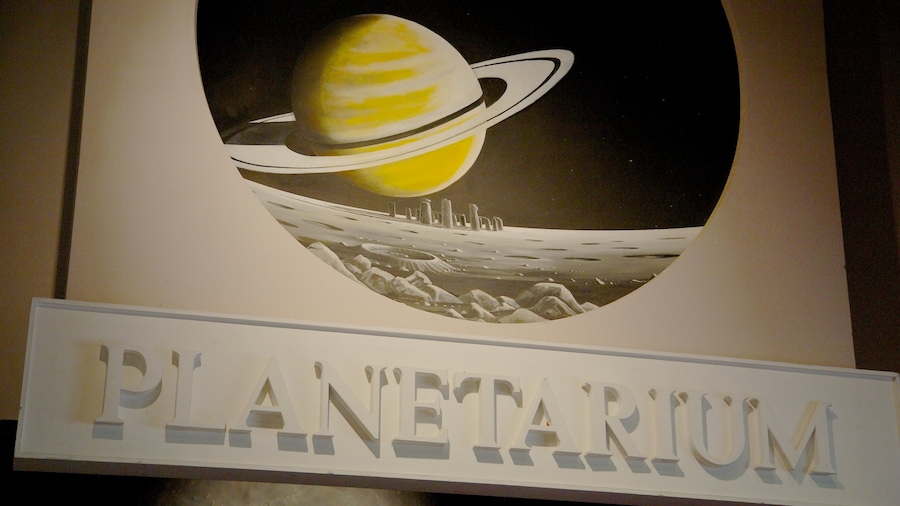 Fernbank Science Center which includes signage and interior views
