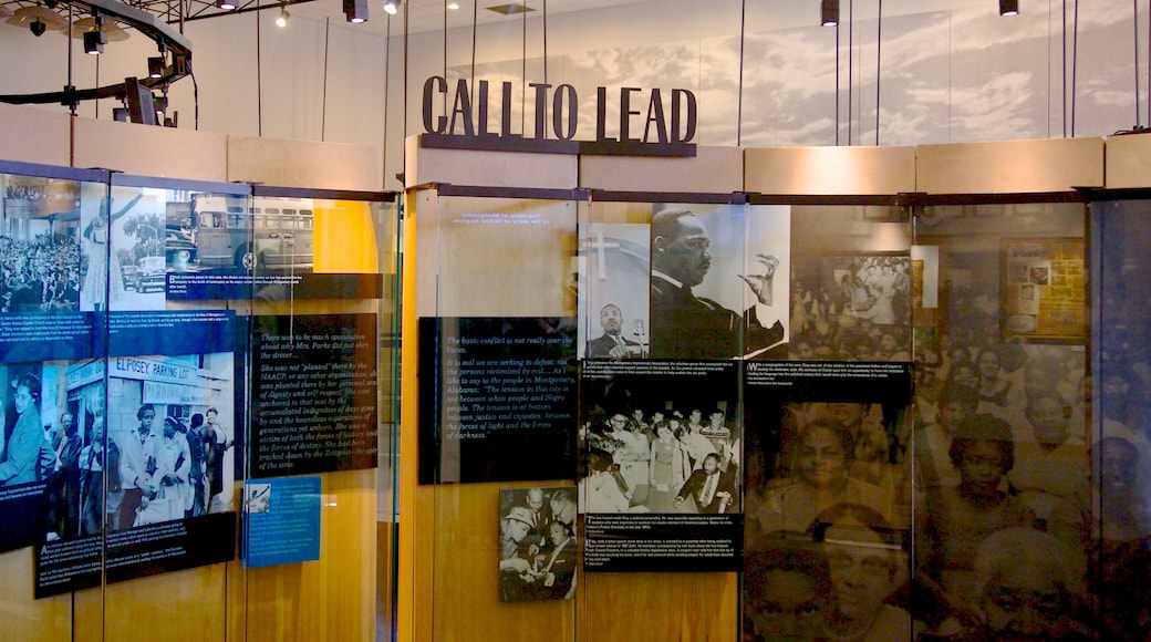 Sitio histórico nacional Martin Luther King Jr. que incluye vistas interiores