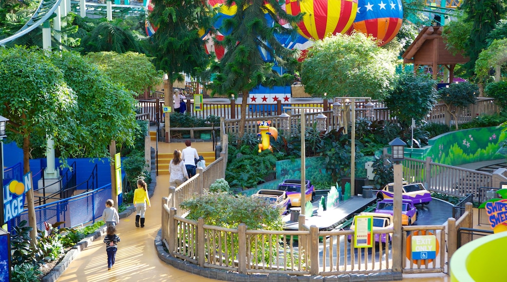 Nickelodeon Universe which includes rides as well as a family