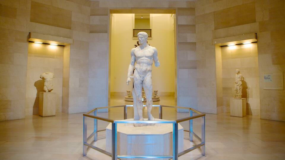 Minneapolis Institute of Arts featuring art, interior views and a statue or sculpture