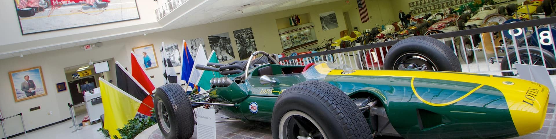Indianapolis Motor Speedway featuring interior views