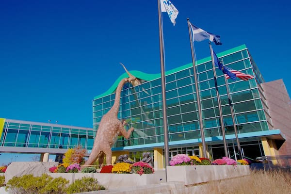 Children\'s Museum of Indianapolis mit einem Stadt