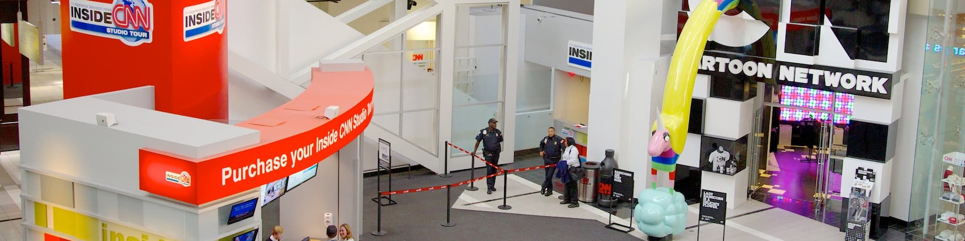 CNN Center featuring interior views and signage