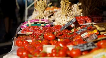 Nizza mostrando cibo, mercati e vista interna