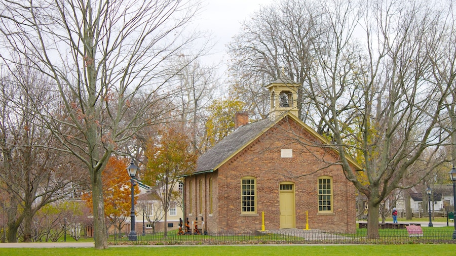 Greenfield Village featuring a house and a small town or village