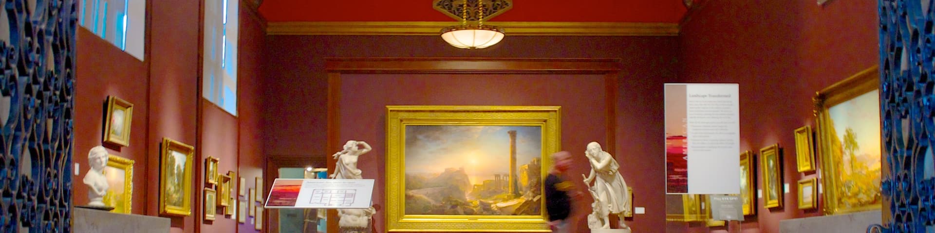 Detroit Institute of Arts mettant en vedette art, statue ou sculpture et vues intérieures