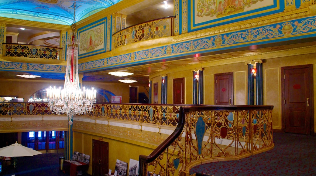 Detroit Opera House showing interior views and theatre scenes