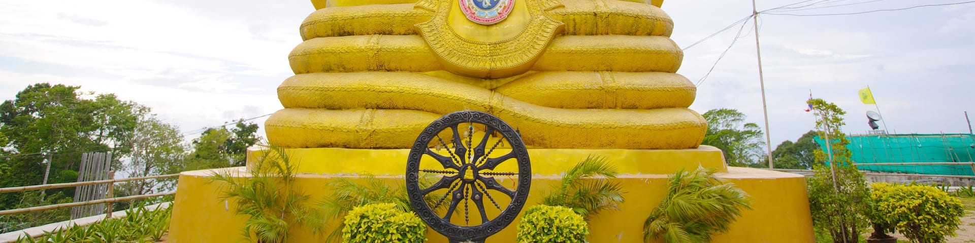 Big Buddha showing religious aspects and a statue or sculpture