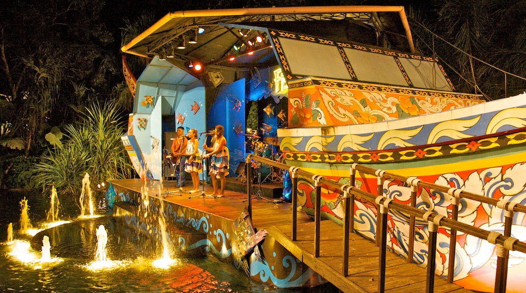 Phuket Fantasea showing night scenes, street performance and performance art