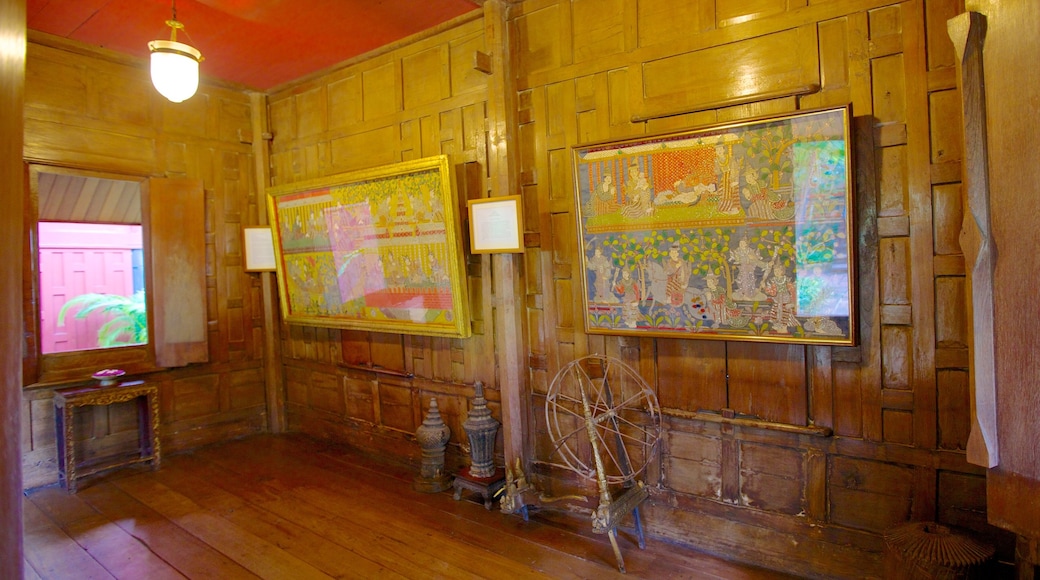 Jim Thompson House showing interior views and art