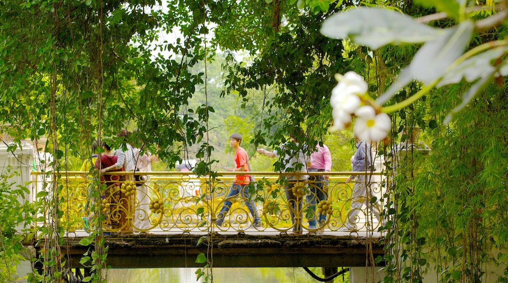 Vimanmek Palace which includes a bridge, a park and heritage architecture