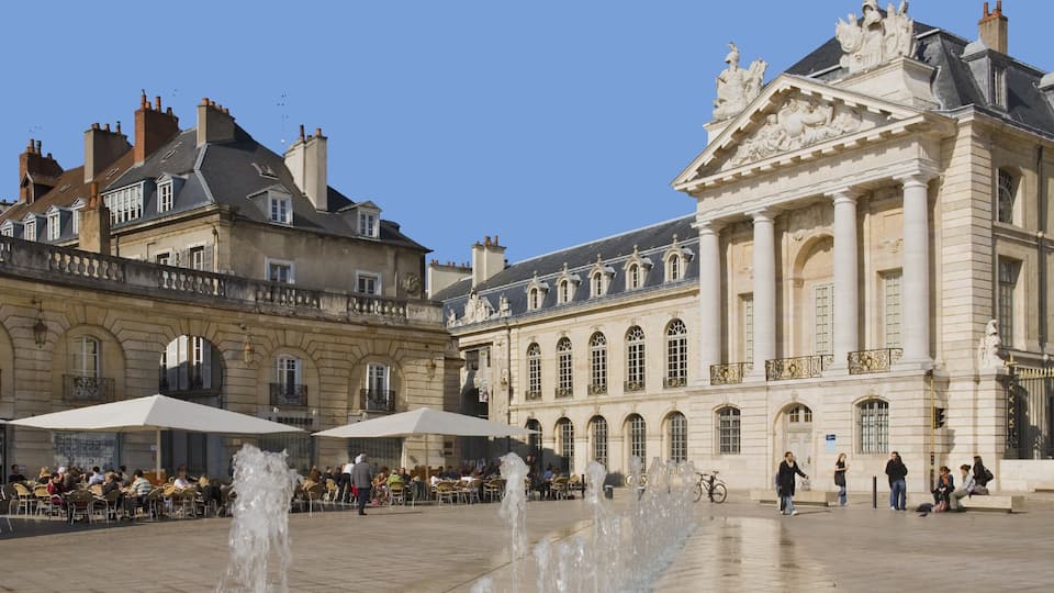 Dijon showing a city, heritage architecture and a square or plaza