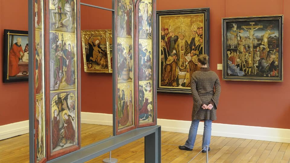 Dijon which includes art and interior views as well as an individual female