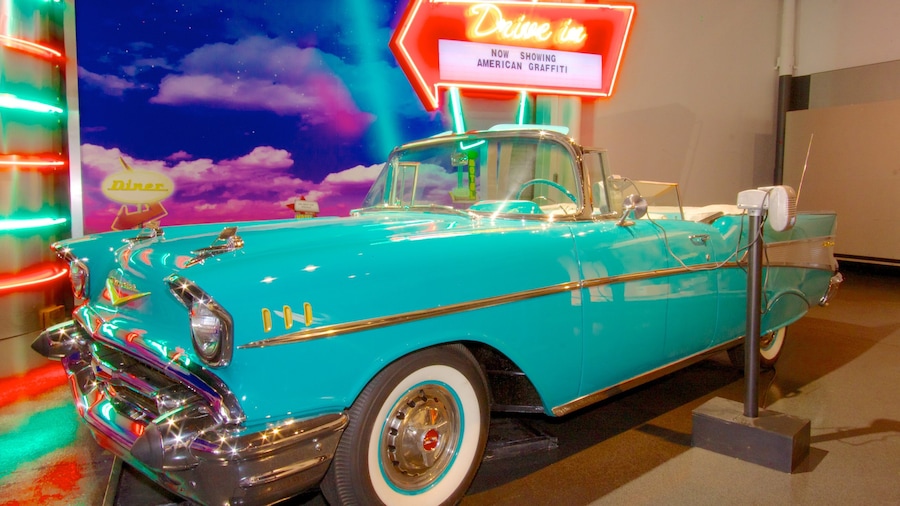 Museum of Transportation featuring interior views and signage