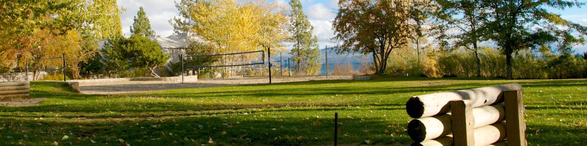 Kings Beach State Park which includes landscape views and a park