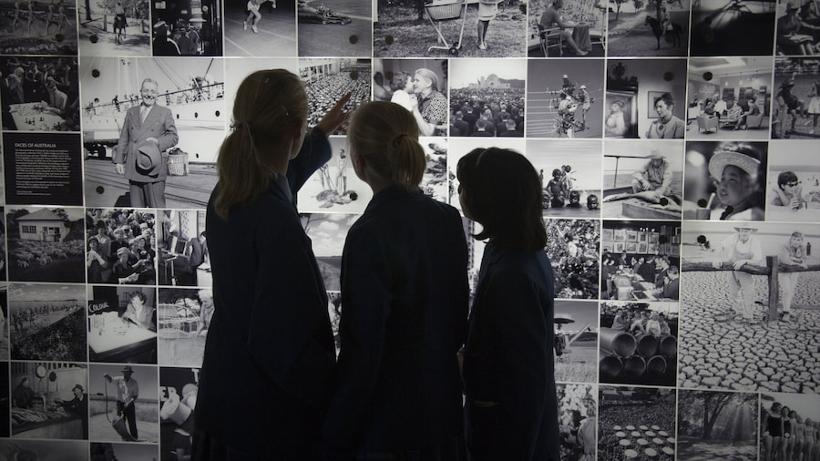 National Archives of Australia showing interior views