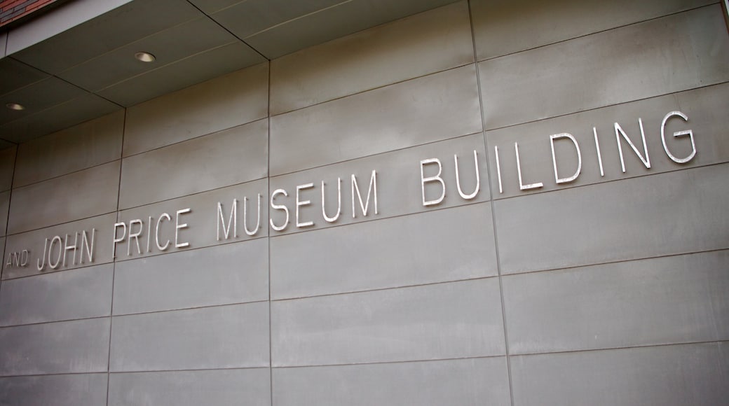 Utah Museum of Fine Art featuring signage