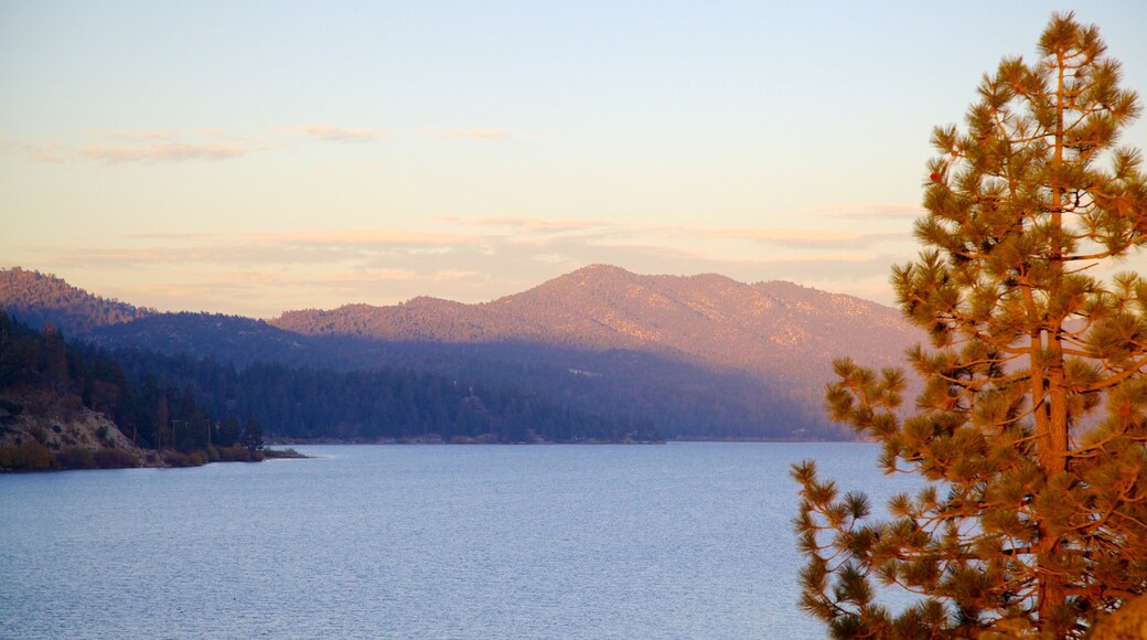 Big Bear Lake showing a lake or waterhole and landscape views