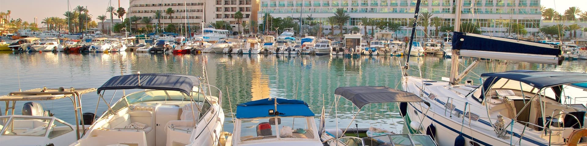 Eilat Marina featuring a bay or harbor