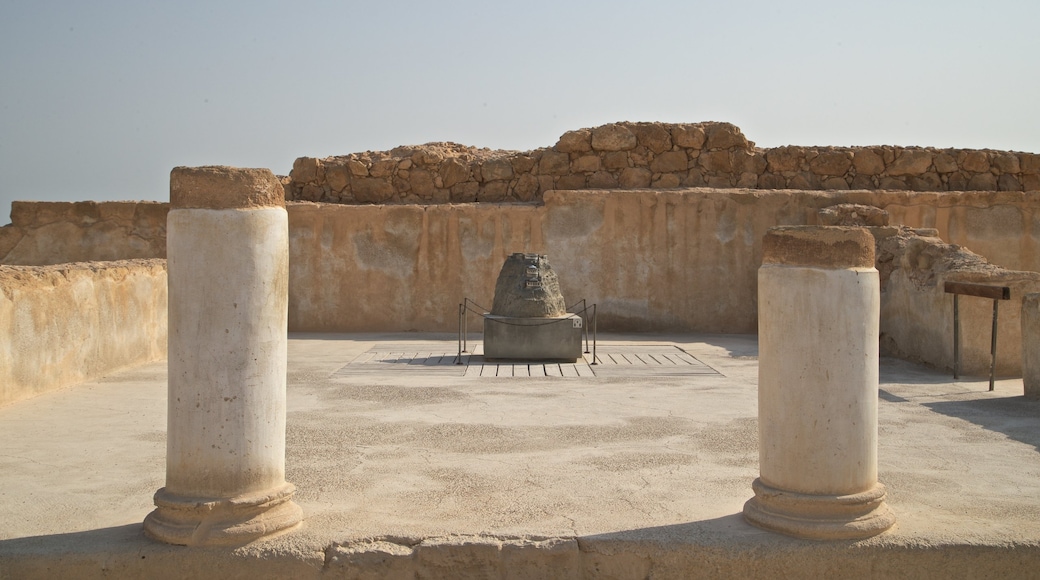 Masada National Park showing building ruins
